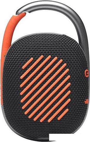 Беспроводная колонка JBL Clip 4 (черный/оранжевый)
