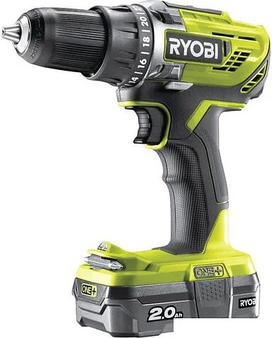 Дрель-шуруповерт Ryobi R18DD3-120S 5133003347 (с 1-м АКБ 2.0 Ah, сумка)