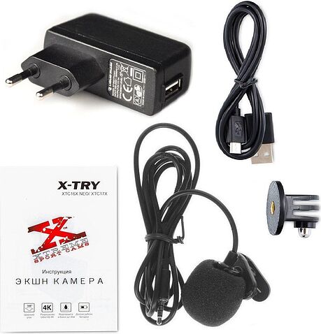 Экшен-камера X-try XTC183 EMR 4K WiFi + СЗУ