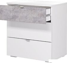 Комод Аквилон Акцент №9 700 (белое сияние/цемент светлый)