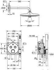 Душевая система Grohe Grohtherm Smartcontrol 34744000