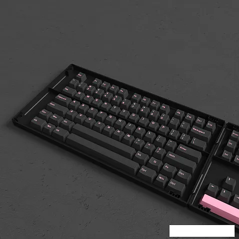 Набор кейкапов Akko Black & Pink Cherry Profile keycaps 229 шт