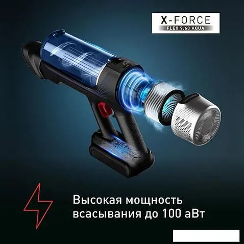 Вертикальный пылесос с влажной уборкой Tefal X-Force Flex 9.60 Aqua TY20C7WO