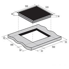 Варочная панель ZUGEL ZIH604B