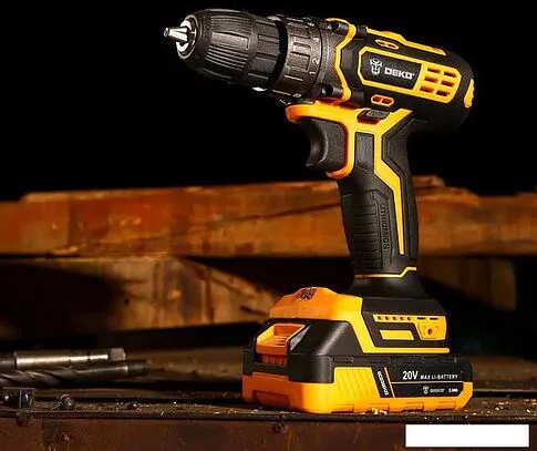 Дрель-шуруповерт Deko GCD20DU3 063-4144 (с 1-им АКБ, без кейса)