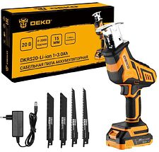 Сабельная пила Deko DKRS20 085-1069 (с 1-им АКБ)