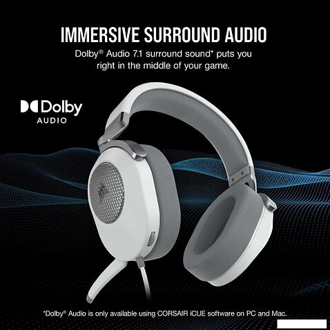 Наушники Corsair HS65 Surround (белый)