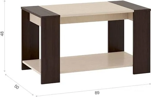 Журнальный столик Imperial Аврора (венге/дуб молочный)