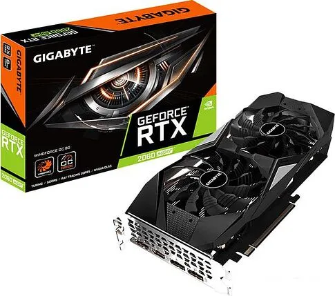 Видеокарта Gigabyte GeForce RTX 2060 Super WindForce OC 8GB GDDR6 GV-N206SWF2OC-8GD