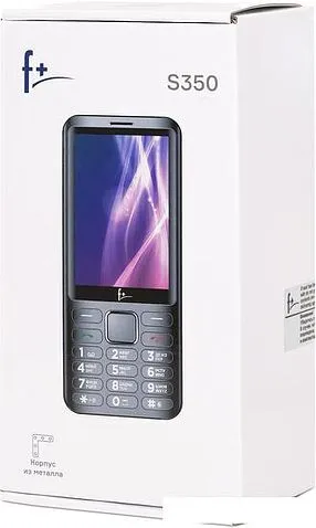 Кнопочный телефон F+ S350 (светло-серый)