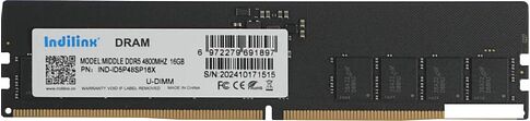 Оперативная память Indilinx 16ГБ DDR5 4800 МГц IND-ID5P48SP16X