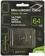 Карта памяти QUMO microSDXC QM64GMICSDXC10U1NA 64GB