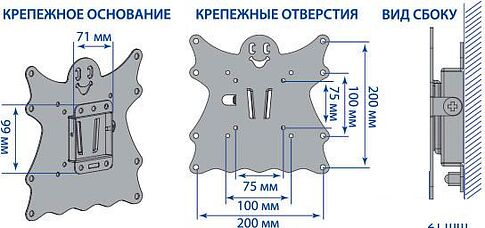 Кронштейн Kromax CASPER-200