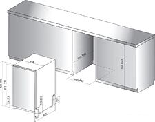 Посудомоечная машина Whirlpool WSIO 3T125 6PE X