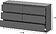 Комод Mio Tesoro Денвер с ящиками (графит серый)