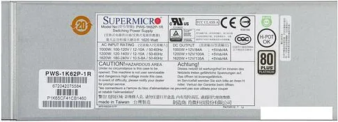 Блок питания Supermicro PWS-1K62P-1R