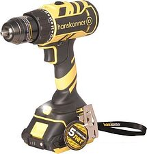Дрель-шуруповерт Hanskonner HCD1865 (с 2-мя АКБ, кейс)