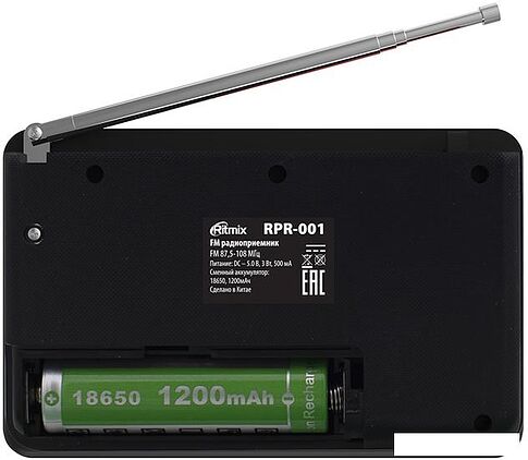 Радиоприемник Ritmix RPR-001 (черный)