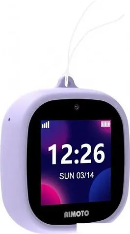 Умные часы с наушниками Aimoto Crystal 4G (сиреневый)
