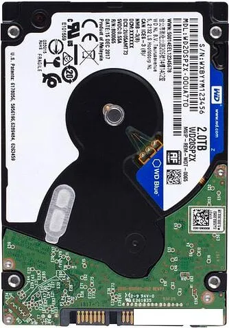 Жесткий диск WD Blue Mobile 2TB WD20SPZX
