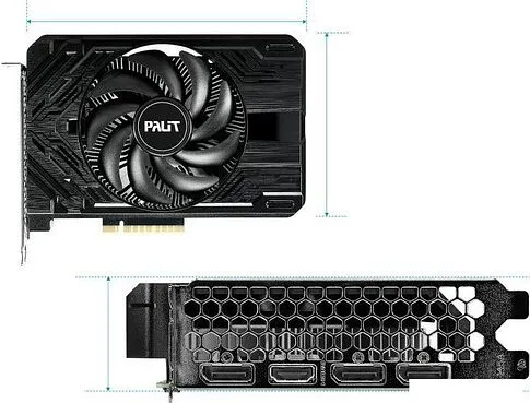 Видеокарта Palit GeForce RTX 4060 StormX NE64060019P1-1070F