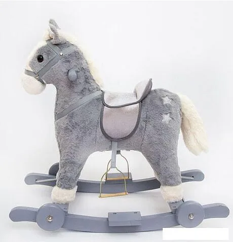 Качалка Amarobaby Prime Лошадка (серый)