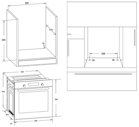 Электрический духовой шкаф Korting OKB 370 CMX
