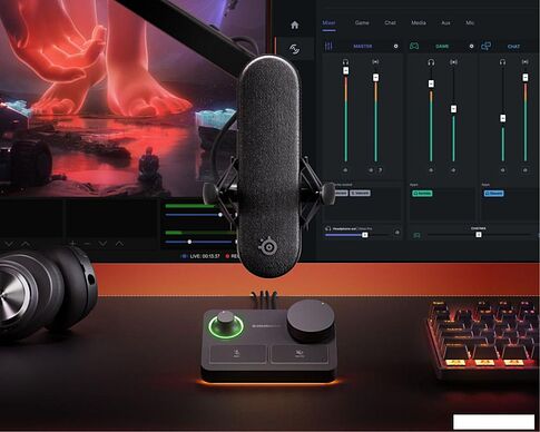 Проводной микрофон SteelSeries Alias Pro