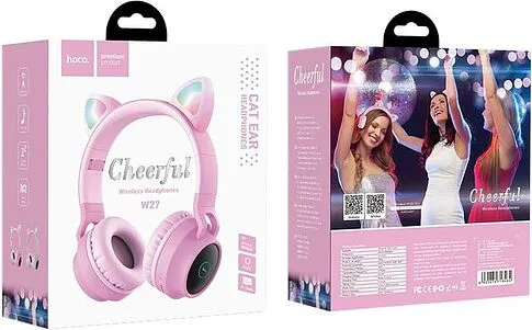 Наушники Hoco W27 (розовый)