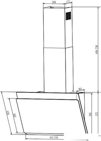 Кухонная вытяжка Faber Tocco WH 60 330.0702.953