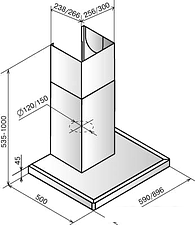 Кухонная вытяжка Elikor Квадра 60П-430-К3Г (белый)