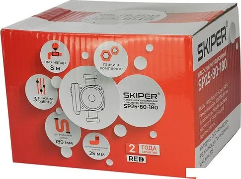 Циркуляционный насос Skiper SP25-80-180