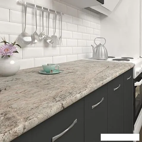 Готовая кухня Mio Tesoro Экстра-лайт 2.2 (антрацит/марсель)