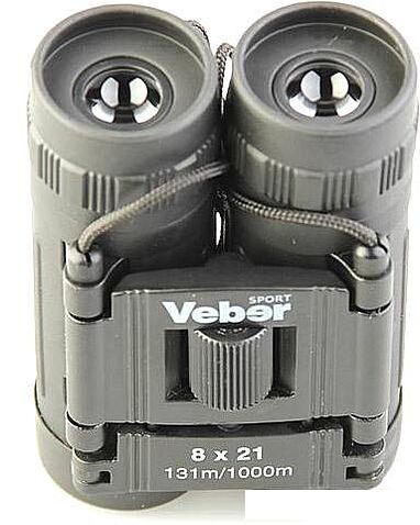Бинокль Veber БН 8x21 Sport черный