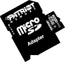 Карта памяти Patriot microSDHC (Class 10) 32 Гб + адаптер (PSF32GMCSDHC10) Карта памяти Patriot microSDHC (Class 10) 32 Гб + адаптер (PSF32GMCSDHC10)