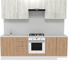 Шкаф навесной Горизонт Европа 40 (белый крафт)