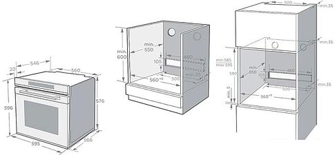 Электрический духовой шкаф Korting OKB 1331 GNBX