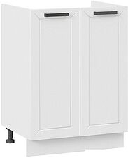 Шкаф напольный Трия Лорас 1Н6М (белый/холст белый)