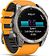 Умные часы Garmin Fenix 8 Sapphire 51мм (титановый, оранжевый силиконовый ремешок)