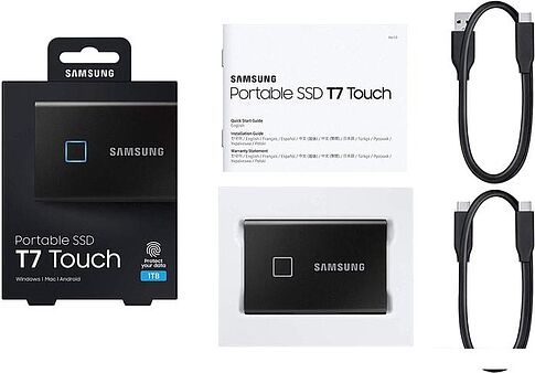 Внешний накопитель Samsung T7 Touch 2TB (черный)