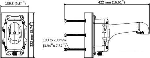 Кронштейн Hikvision DS-1604ZJ-BOX-POLE