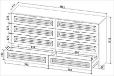 Комод Интерлиния Концепт КТ-К197 Деко (белый платинум/белый)