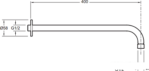 Держатель верхнего душа Jacob Delafon E10039-CP