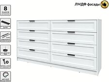 Комод Интерлиния Концепт Тренд КТ-К197 (белый платинум/белый)