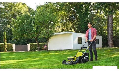 Газонокосилка Ryobi RY18LMX46A-0 (без АКБ)