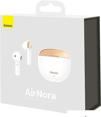 Наушники Baseus Encok W2 (белый/золотистый)