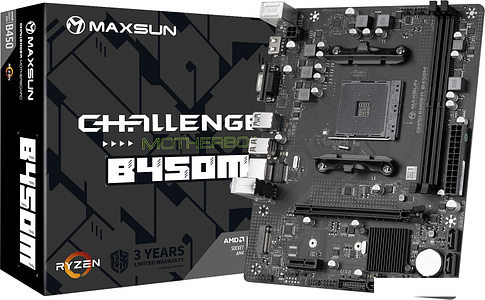 Материнская плата Maxsun Challenger B450M