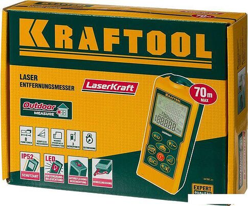Лазерный дальномер KRAFTOOL Expert LaserKraft 34760