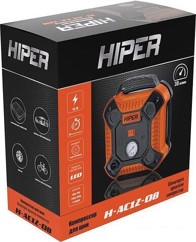 Автомобильный компрессор Hiper H-AC12-08