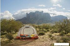 Треккинговая палатка Klymit Cross Canyon 3 (красный/серый) Треккинговая палатка Klymit Cross Canyon 3 (красный/серый)